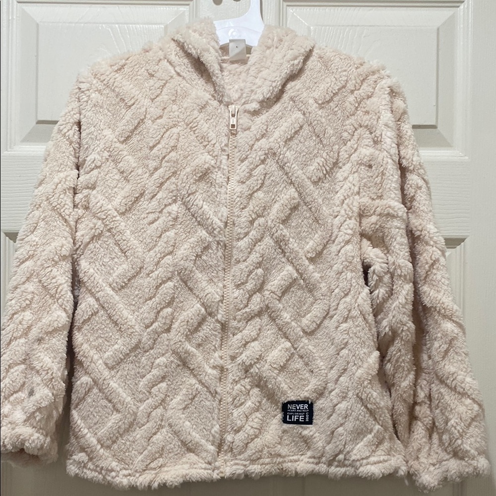 Kids Cream Fleece Jacket